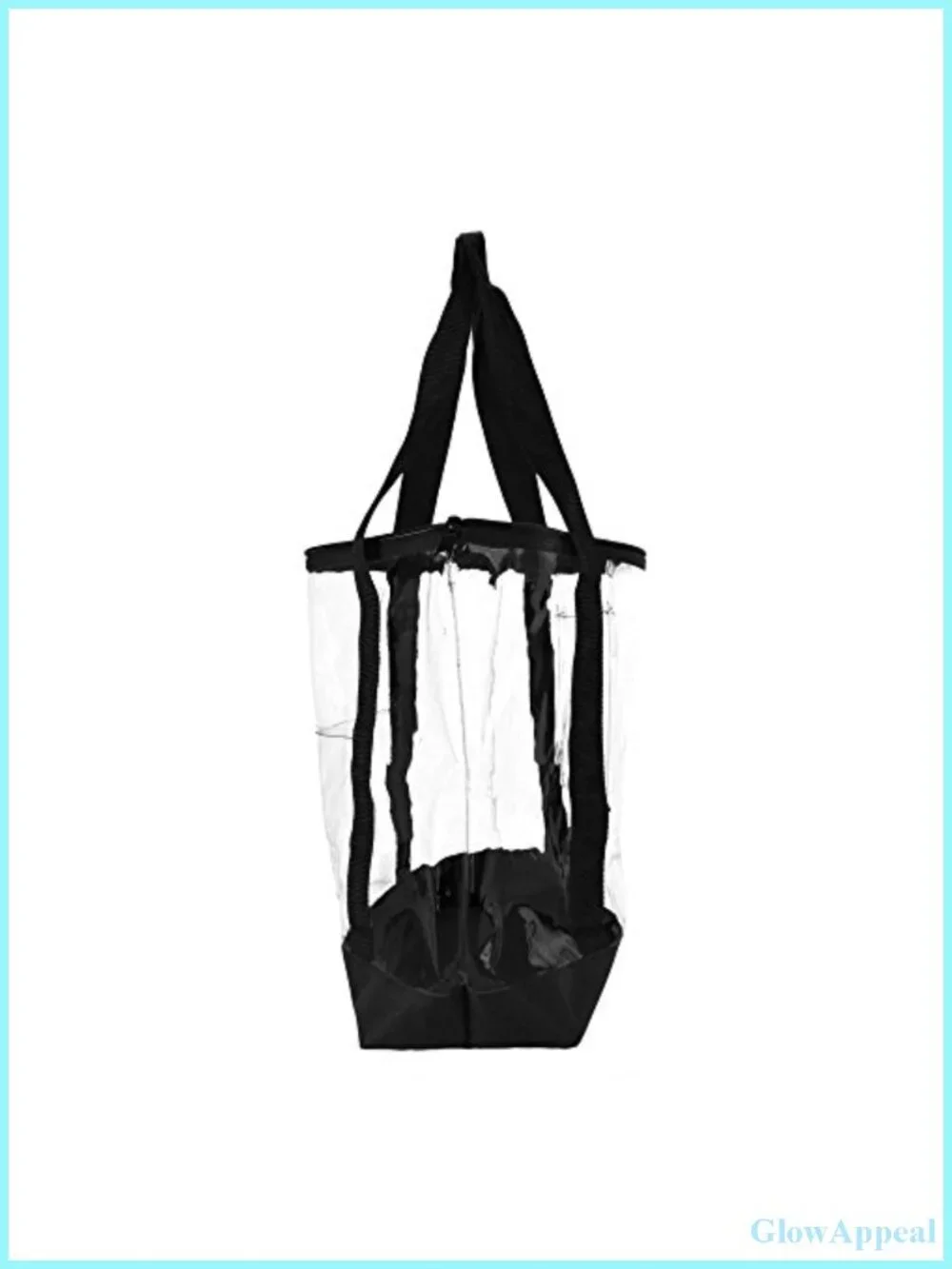 Clear PVC Tote Shoulder Bag Work Shopping Handbag Security Bag Women's